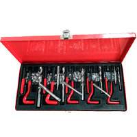 Kit de réparation de filetages professionnel manuel à étui rigide M5-M12 en acier HSS, garantie OEM 1 an, pour réparation automobile et bricolage