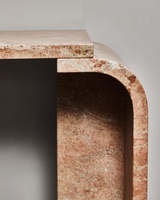 Marbre rectangulaire naturel sur mesure pour table console, surface polie, design moderne pour salle à manger, cuisine, salon, villa, usage intérieur