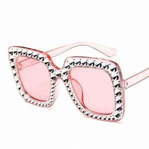 Lunettes de soleil surdimensionnées carrées UV400 pour hommes et femmes, style vintage, avec logo personnalisé, collection 2025 – Nouveauté très prisée - Product Image 3