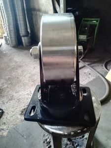 WBD <span class=keywords><strong>Super</strong></span> extra schwere geschmiedete Stahl-Lenk rolle 2 Tonnen Lenk rolle mit Bremse - Product Image 5