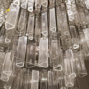 <span class=keywords><strong>Foyer</strong></span> contemporain grand hall d'art luxe moderne nordique hôtel salle à manger décor lustre cristal grande mosquée lustre éclairage - Product Image 5