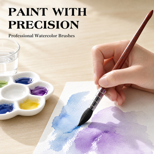 <span class=keywords><strong>Pinceau</strong></span> <span class=keywords><strong>de</strong></span> peinture à l'<span class=keywords><strong>aquarelle</strong></span> en poils d'écureuil naturels, manche en bois, <span class=keywords><strong>pinceau</strong></span> rond 2/4/6/8/10/12 pour la peinture à l'<span class=keywords><strong>aquarelle</strong></span> - Product Image 3