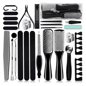 Nouveaux kits de pédicure professionnels 5 en 1, coupe-ongles en acier inoxydable, légers, réutilisables, logo personnalisé, haute qualité, pour adultes - Product Image 1