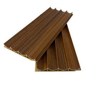 Usine Foshan WPC Panneau cannelé Prix bon marché Panneau mural creux Décoration intérieure Panneaux muraux en bois Design intérieur intérieur - Product Image 5