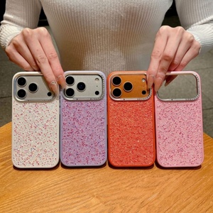 เคสโทรศัพท์คริสตัลหรูหรา ขอบกล้องโลหะลายเพชร รุ่นใหม่ล่าสุด สำหรับ iPhone 17 16 15 pro max ป้องกันการกระแทก ฝาหลัง ขายส่ง - Product Image 1