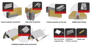 Panneau mural en métal décoratif, <span class=keywords><strong>isolation</strong></span> thermique, revêtement extérieur et intérieur pour bâtiments modernes - Product Image 5