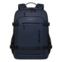 Sac à dos unisexe léger multi-couches imperméable en polyester avec port USB, sacoche d'ordinateur de haute qualité à bandoulière arquée – Nouvelle Arrivée