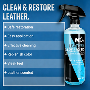 Limpiador y Acondicionador de Cuero para Autos, Kit de Cuidado Interior, Líquido Multiusos para el Cuidado del Cuero, pH Neutro, Sin Residuos, Restaura el Brillo - Product Image 1