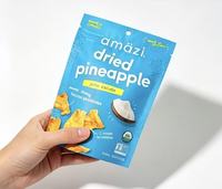 OEM ODM Op maat gemaakte logo stand-up pouch, bedrukte verpakkingstas voor gedroogde ananas, gevriesdroogd fruit, conserven en gekonfijt fruit