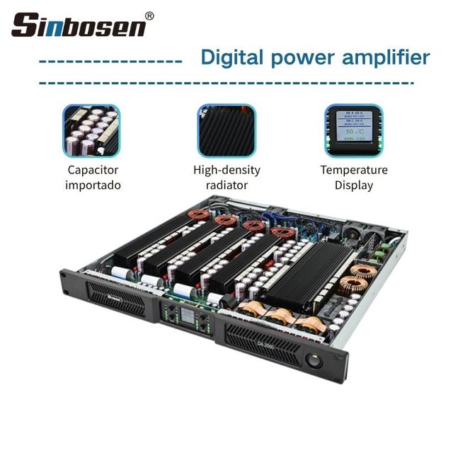 4 CH 2000W*4 Digital Power Amplifier Digital Sound Ampli High Power Digital POW AMP