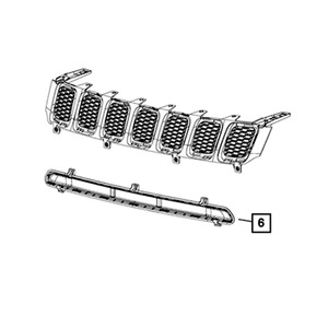 Rejilla de Ventilación Delantera para Jeep Compass 5UT11RXFAB, Pieza de Repuesto de Plástico - Product Image 4