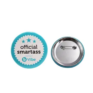 Badge rond en métal, 20 pièces, Promotion, Logo personnalisé, épingles à boutons en métal, pour cadeaux, vente en gros