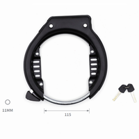 Antivol de cadre de vélo tout-terrain en acier de haute qualité, durable et sécurisé, installation facile, avec grande chaîne pour VTT/Vélo électrique