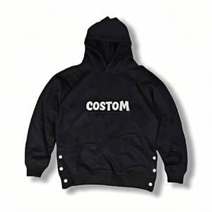 Conjunto de Sudadera con Capucha y Pantalones Deportivos Personalizados con Bordado y Estampado para Hombre y Mujer, 100% Algodón, Diseño con Remaches, Fabricante de Chándales - Product Image 2