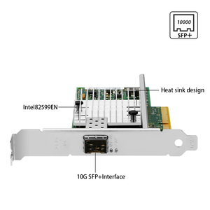 เลกูโอการ์ดเชื่อมต่อเครือข่ายแบบมีสายภายในประสิทธิภาพสูง PI29F11 NGFF M.2 PCIe X8 10Gbps SFP+ สำหรับเดสก์ท็อปพร้อมไฟเบอร์ 82599 X520-DA1 - Product Image 2