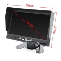 GreenYi HD AHD 7" TFT LCD Monitor DVR Mobil 800x480 Layar Parkir dengan Perekam Video Digital Perekaman Kartu SD