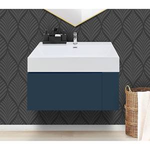 Mobile bagno sospeso MOD. B-GO CM 86 BLU OPACO - Product Image 1