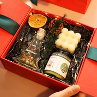 Lilin Aromaterapi Lavender Vanilla Mawar Berkualitas Tinggi Tahan Lama Grosir, Lilin Kedelai dalam Stoples, Set Hadiah Natal