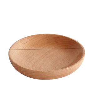 Vendita calda stoviglie rettangolari e rotonde per servire incisione in legno di faggio Set di piatti da cucina - Product Image 3
