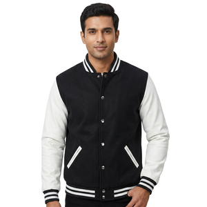 Wholesale High Quality Varsity <b>Jacket</b> Men Leather Sleeves Custom Made Hiigh Quality Varsity <b>Jacket</b> - Product Image 1