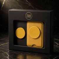 Porte-cartes MagSafe en cuir PU, vente en gros d'usine, logo personnalisé, portefeuille magnétique pour cartes de téléphone pour la série iPhone, OEM ODM, plusieurs couleurs