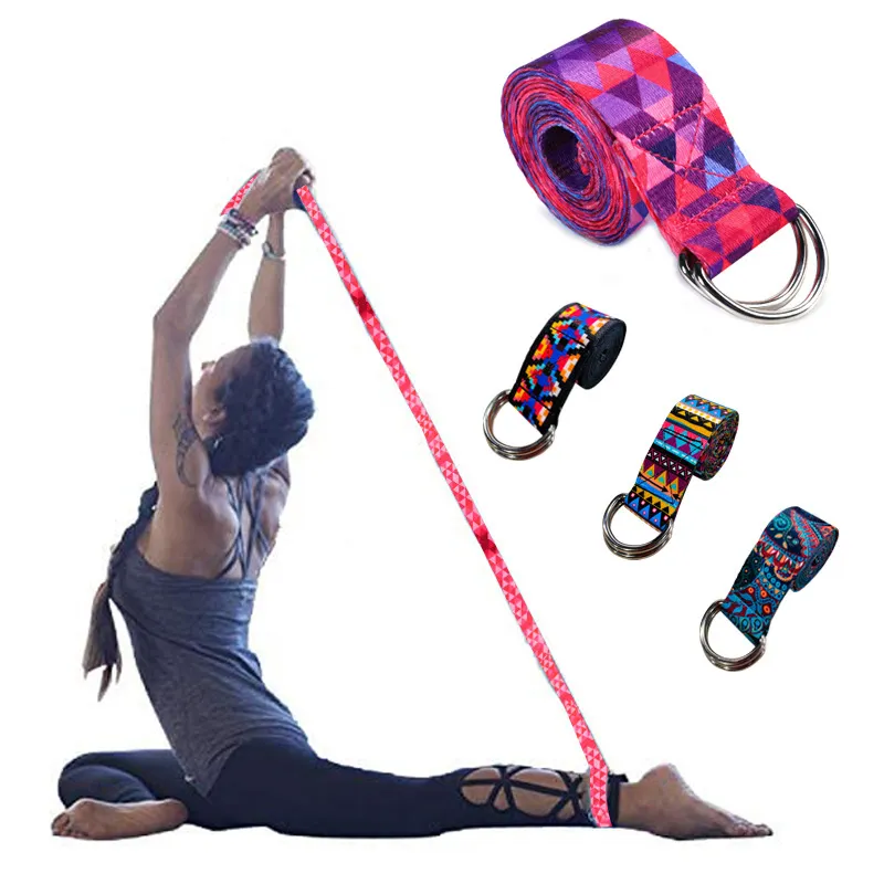 Adjustable polyester Webbing High Quality Multi Color Portable Yoga Mat Carry Strap Adjustable Solid Carrying Strap