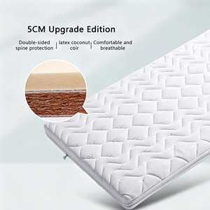 ที่นอนเด็กสองด้าน 2-in-1 ใยมะพร้าวและยางพาราธรรมชาติ ที่นอนเด็กอ่อนแบบเติบโตไปพร้อมกับเด็ก ที่นอนเด็กวัยหัดเดิน สำหรับเด็กอายุ 0-5 ปี - Product Image 4