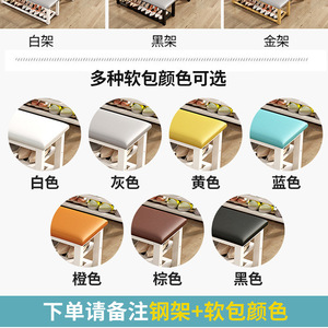 Multi <b>Functional</b> Disassembly Bench Upholstered Metal Frame <b>Shoe</b> Changing Bench For Gym Home Clothing Store Use - Product Image 4