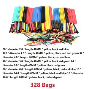 328 ท่อหดแบบใช้ความร้อนที่เป็นมิตรต่อสิ่งแวดล้อม บรรจุในถุง ชุดปลอกหุ้มสายไฟฟ้า เทปฉนวนกันความร้อนแบบหดตัว - Product Image 6