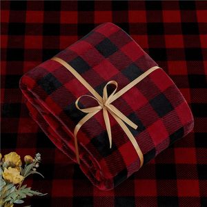 Ensemble de literie en <span class=keywords><strong>flanelle</strong></span> pour lit queen size, ensemble de literie de Noël à carreaux rouges et noirs de luxe, draps en polaire super doux et chauds, 4 pièces - Product Image 2
