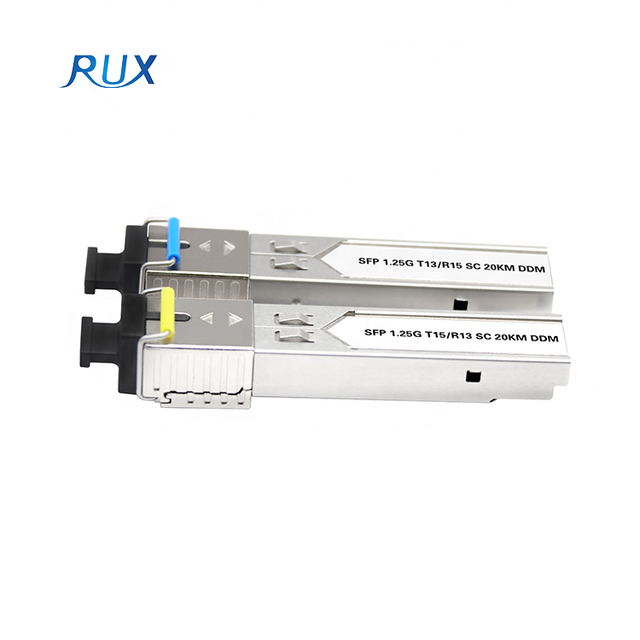 1.25G BIDI Wavelength 1310NM/1490NM/1550NM SC 20KM DDM SFP Transceiver Module