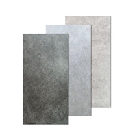 Carreaux de céramique gris ciment mat effet marbre 600x1200, modernes et minimalistes, antidérapants, pour murs et sols de salon et salle de bain