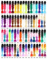 Prix le plus bas, vente en gros de cheveux synthétiques Yaki en vrac pour extensions de cheveux tressés, haute qualité, 24 pouces, 100g
