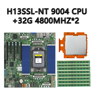 Placa Base Reacondicionada H13SSL-NT REV1.0+ 32GB DDR5-4800 RAM AMD E-ATX Interfaz SATA Gráficos Integrados Cuatro Canales de Memoria - Product Image 2