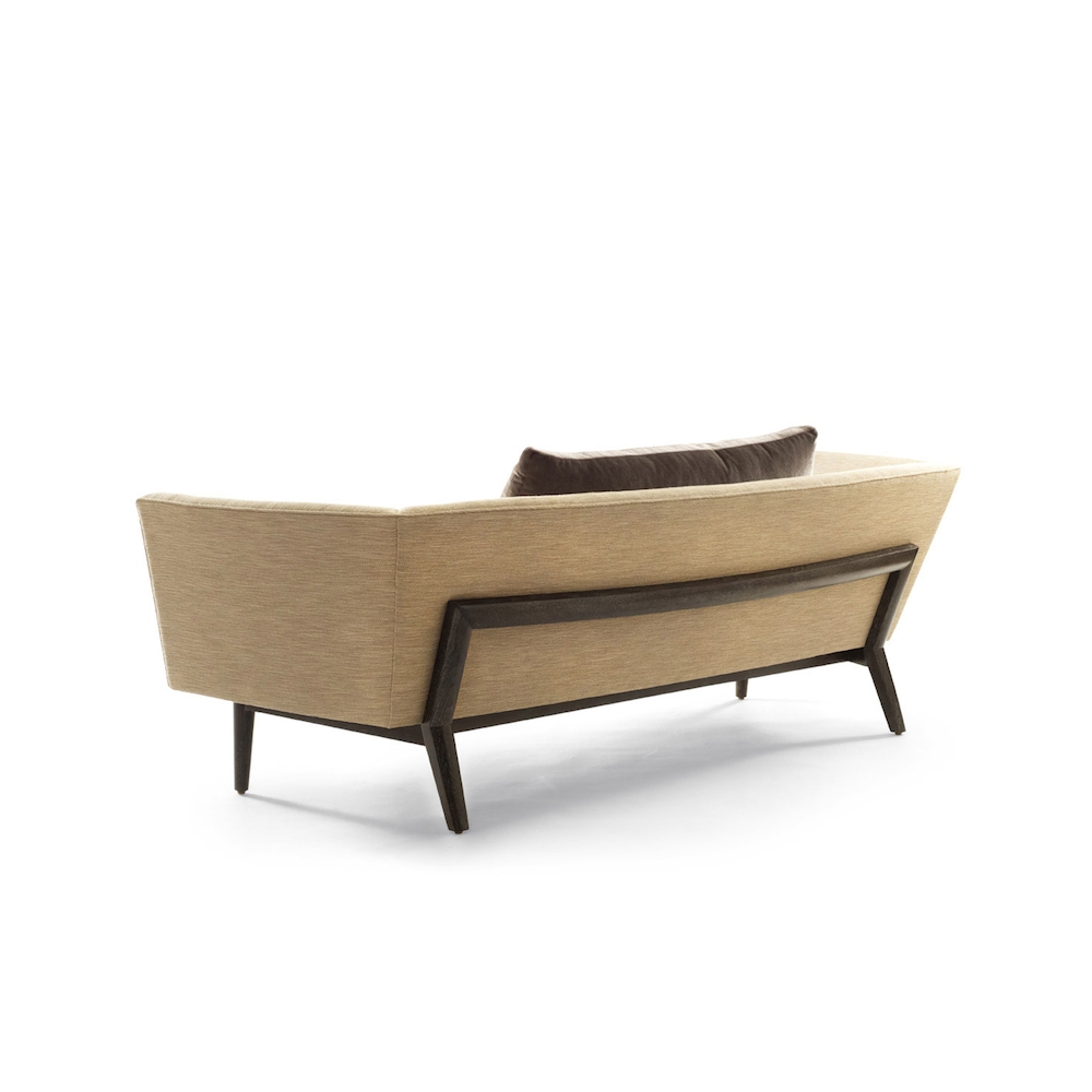 Creation Hotel Furniture White Ash Wood Solid Wood Base Beverly Three Seat Fabric Sofa Set Furniture  For Hotel