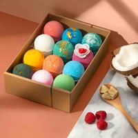 Bombes de bain effervescentes pour bain moussant, marque privée |   Aromathérapie aux Huiles Essentielles |   Coffret cadeau de bombes de bain relaxantes pour spa, végan