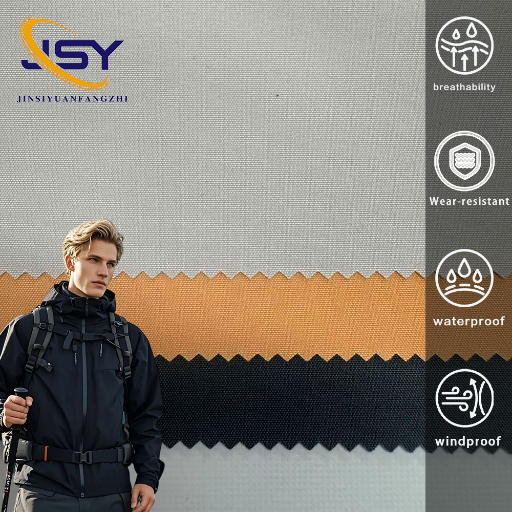 100% Polyester 165GSM T400 Downproof Waterproof Eco-friendly Stretch Fabric for Windbreaker Jacket Outdoor Uniform