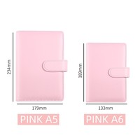 STOCK A5 A6 PU cuir Journal 6 anneaux classeur planificateur couverture Budget classeur cahier