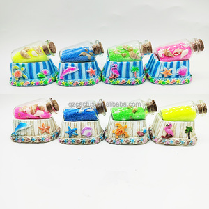 Odm bahamas puerto <span class=keywords><strong>Rico</strong></span>, Cộng hòa Dominica Chất lượng cao nhựa Quả cầu tuyết biển Thế giới động vật tủ lạnh nam châm quà lưu niệm quà tặng - Product Image 5