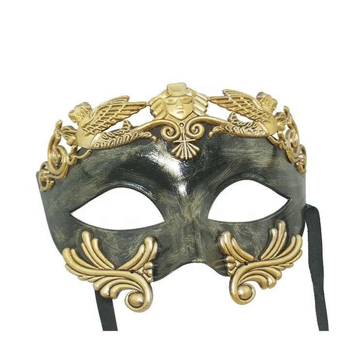 Yetişkinler için Vintage roma yunan erkekler maske maskeli Ventian cadılar bayramı karnaval topu balo maske Mardi Party parti maskesi