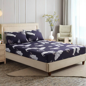 Bán Buôn Chất Lượng Ban Nhạc Đàn Hồi Nệm Bìa Hoa In Nhà Máy Thiết Kế Thoáng Khí Polyester Được Trang Bị Tấm Cho Nhà & Khách Sạn Sử Dụng - Product Image 5