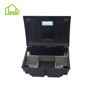 Caja de cebo para roedores de plástico negro sólido para interiores, trampa para estación de cebo para ratas con <span class=keywords><strong>veneno</strong></span> para matar ratones - Product Image 1
