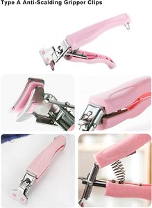 Venta caliente Cocina Acero inoxidable Anti-Hot Tongs Platos Bowl Clips Tazón <span class=keywords><strong>de</strong></span> acero inoxidable Pot Pan Gripper - Product Image 2