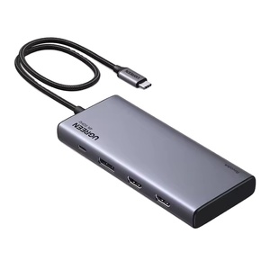 UGREEN USB Cドッキングステーション デュアルモニター 4K トリプルディスプレイ USB Cハブ 100W PD USB-Cドック MacBook Lenovo対応 - Product Image 1