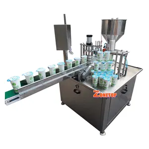 Auto Small Capacity Cup Yogurt Filling Machine / Yoghurt Yogurt Packaging Machine / Yoghurt Production Machine