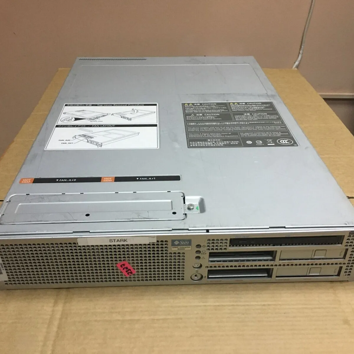 SUN ENTERPRISE M3000 SERVER 541-3302-04 2.75,2.85 GHZ NO CPU NO RAM NO HDD