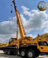 Grue de chantier XCT80L5 d'occasion, éprouvée sur le terrain, grue mobile hydraulique de 80 tonnes pour les travaux d'infrastructure