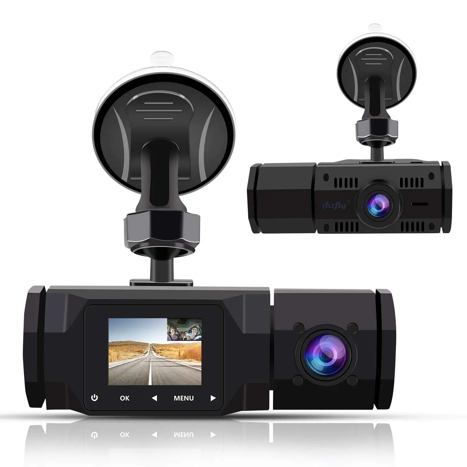Câmera de painel lcd de 1080p 1080p, câmera interna para cabine do carro, câmera veicular de 1.5 ", 4 leds, detecção de movimento, gravador de condução para uber e táxi