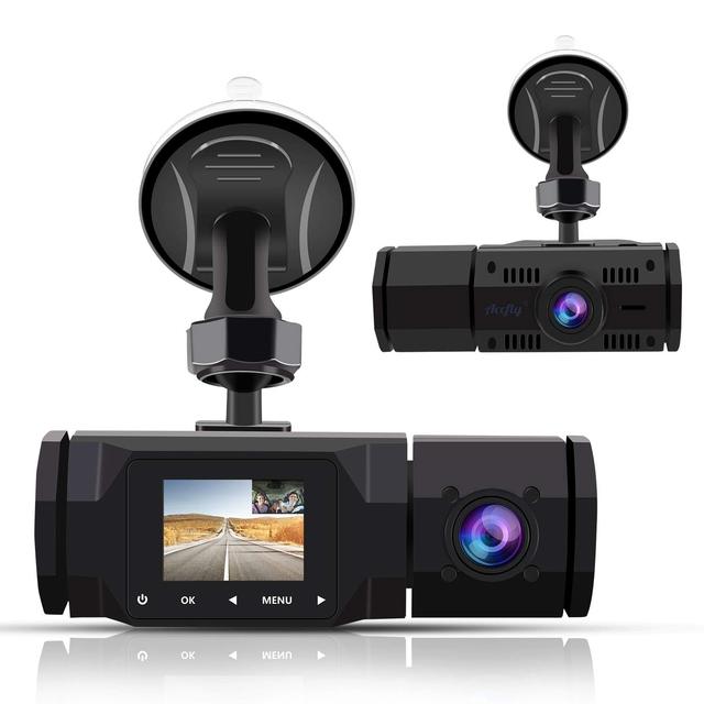 1080P Front 1080P Inside Cabin Car Dash Camera 1.5' LCD Dashboard Cam  4 IR LEDs Motion Detection Driving Recorder for Taxi