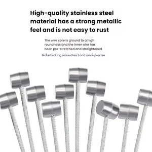 Kit <span class=keywords><strong>de</strong></span> câbles <span class=keywords><strong>de</strong></span> frein 2M pour VTT et <span class=keywords><strong>vélo</strong></span> <span class=keywords><strong>de</strong></span> route, avec câble interne pour levier <span class=keywords><strong>de</strong></span> vitesses et ligne <span class=keywords><strong>de</strong></span> <span class=keywords><strong>vitesse</strong></span> pour le cyclisme - Product Image 3